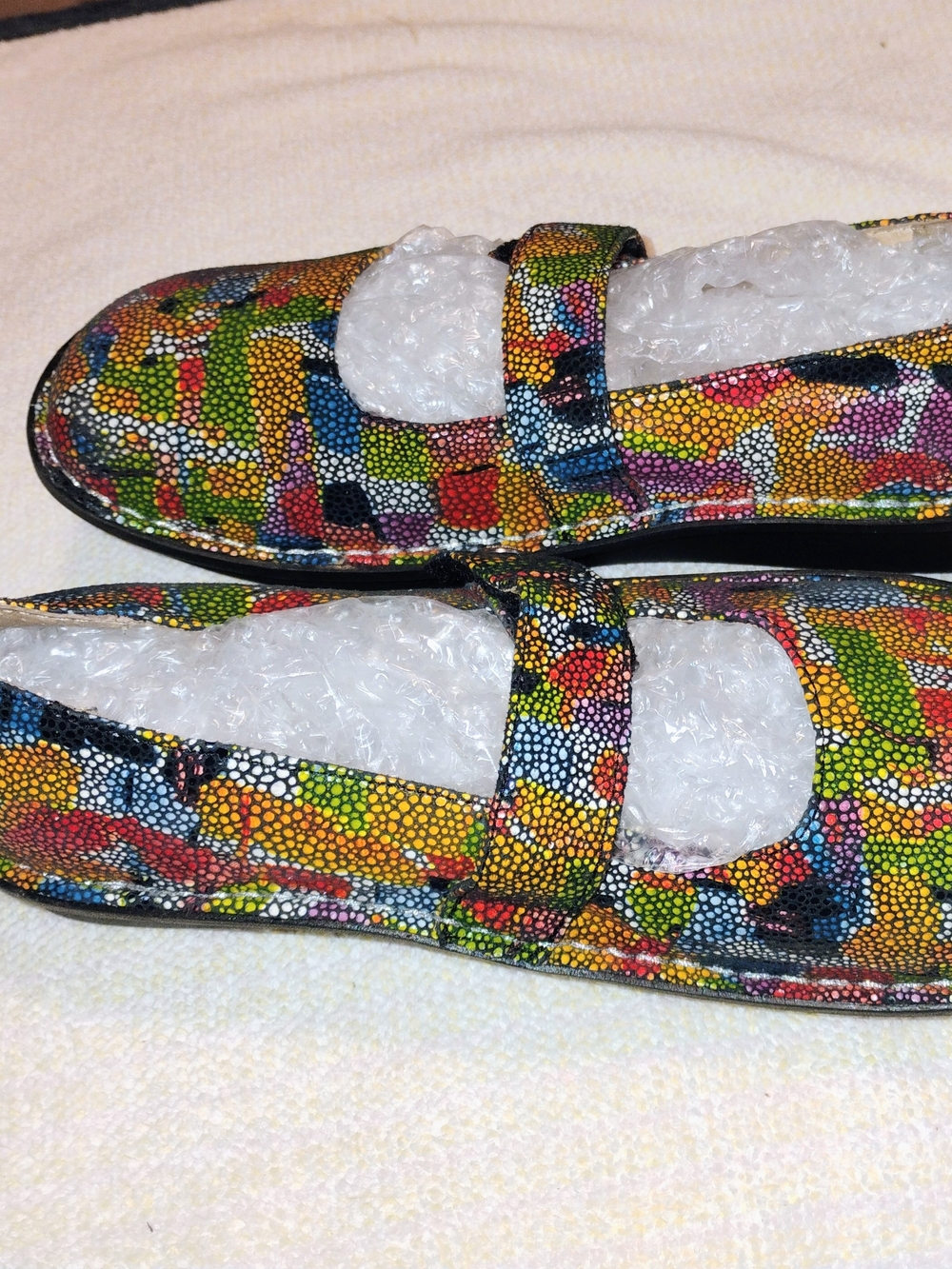 Algeria Women's Size 38 Multicolor Mosaic Print Mary Jane Comfort Shoe - Picture 8 of 13